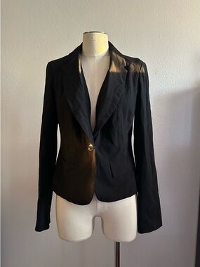 Candie's Black Single-Button Tailored Blazer